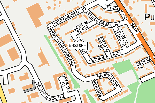 EH53 0NH map - OS OpenMap – Local (Ordnance Survey) EH53 0NH map - OS OpenMap – Local (Ordnance Survey)