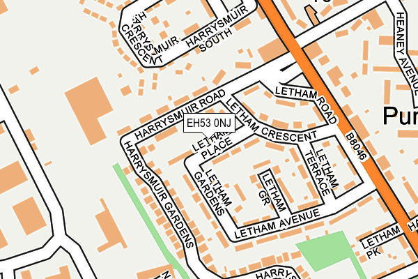 EH53 0NJ map - OS OpenMap – Local (Ordnance Survey) EH53 0NJ map - OS OpenMap – Local (Ordnance Survey)