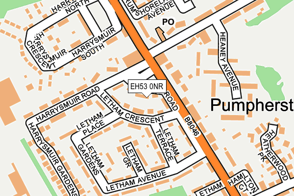 EH53 0NR map - OS OpenMap – Local (Ordnance Survey) EH53 0NR map - OS OpenMap – Local (Ordnance Survey)