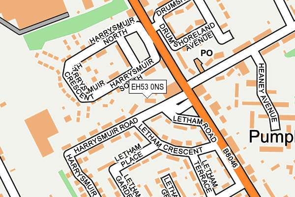 EH53 0NS map - OS OpenMap – Local (Ordnance Survey) EH53 0NS map - OS OpenMap – Local (Ordnance Survey)