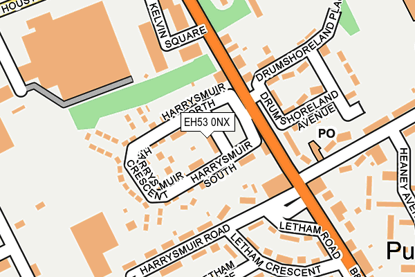 EH53 0NX map - OS OpenMap – Local (Ordnance Survey) EH53 0NX map - OS OpenMap – Local (Ordnance Survey)