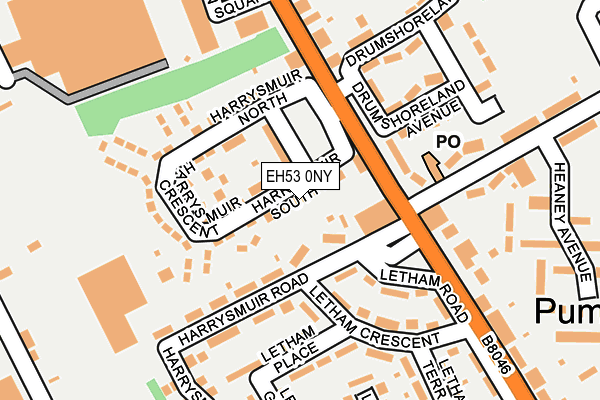 EH53 0NY map - OS OpenMap – Local (Ordnance Survey) EH53 0NY map - OS OpenMap – Local (Ordnance Survey)