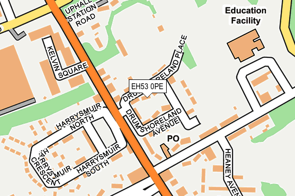 EH53 0PE map - OS OpenMap – Local (Ordnance Survey) EH53 0PE map - OS OpenMap – Local (Ordnance Survey)