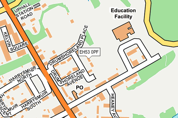 EH53 0PF map - OS OpenMap – Local (Ordnance Survey) EH53 0PF map - OS OpenMap – Local (Ordnance Survey)