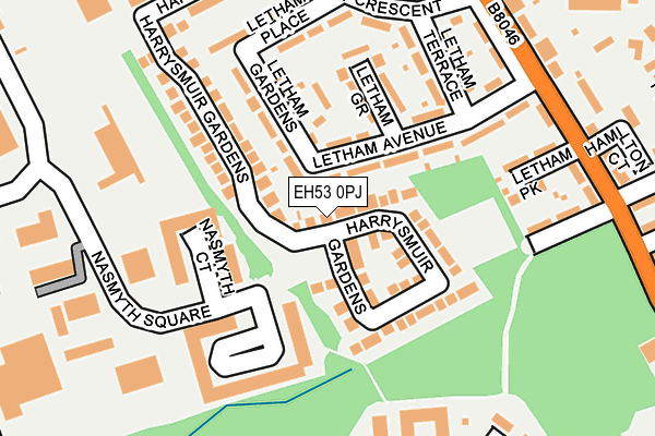 EH53 0PJ map - OS OpenMap – Local (Ordnance Survey) EH53 0PJ map - OS OpenMap – Local (Ordnance Survey)