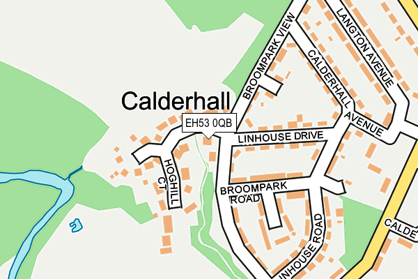 EH53 0QB map - OS OpenMap – Local (Ordnance Survey) EH53 0QB map - OS OpenMap – Local (Ordnance Survey)