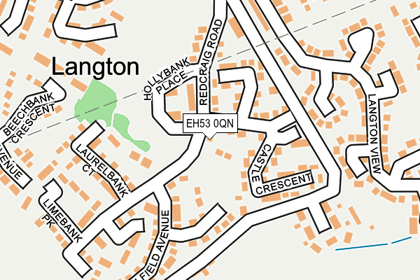 EH53 0QN map - OS OpenMap – Local (Ordnance Survey) EH53 0QN map - OS OpenMap – Local (Ordnance Survey)
