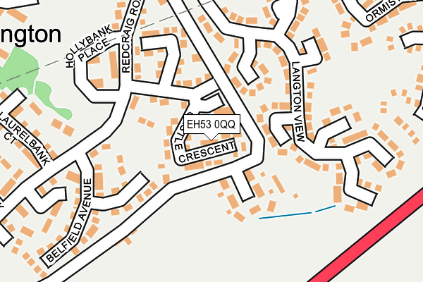 EH53 0QQ map - OS OpenMap – Local (Ordnance Survey) EH53 0QQ map - OS OpenMap – Local (Ordnance Survey)