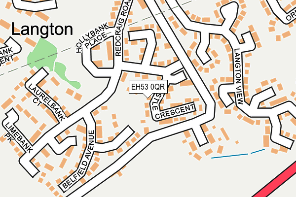 EH53 0QR map - OS OpenMap – Local (Ordnance Survey) EH53 0QR map - OS OpenMap – Local (Ordnance Survey)