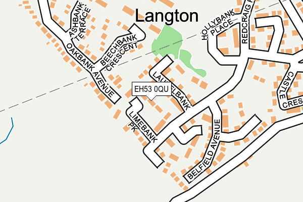 EH53 0QU map - OS OpenMap – Local (Ordnance Survey) EH53 0QU map - OS OpenMap – Local (Ordnance Survey)