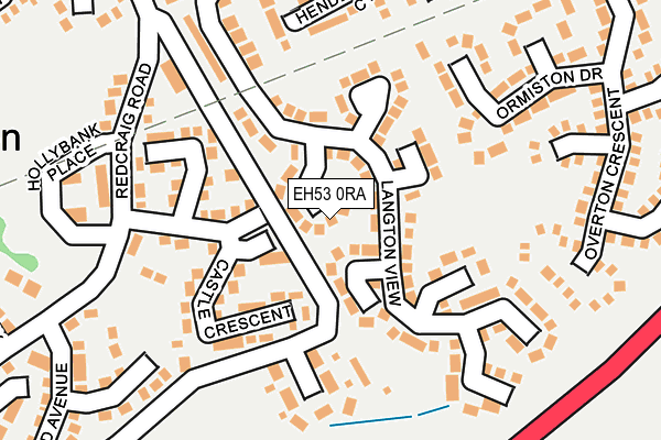 EH53 0RA map - OS OpenMap – Local (Ordnance Survey) EH53 0RA map - OS OpenMap – Local (Ordnance Survey)