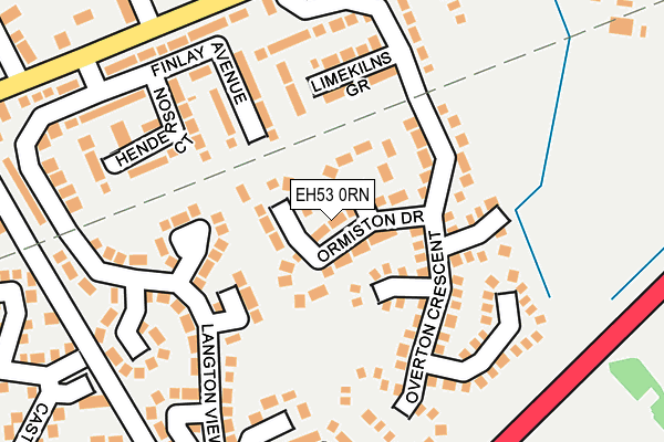 EH53 0RN map - OS OpenMap – Local (Ordnance Survey) EH53 0RN map - OS OpenMap – Local (Ordnance Survey)