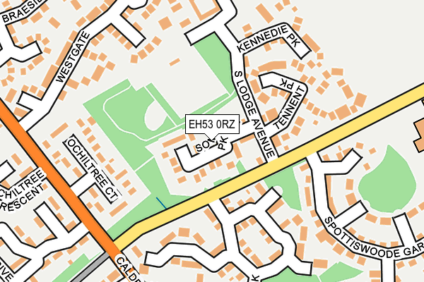 EH53 0RZ map - OS OpenMap – Local (Ordnance Survey) EH53 0RZ map - OS OpenMap – Local (Ordnance Survey)