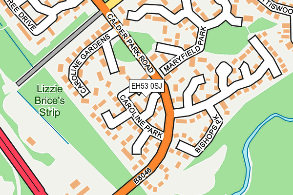 EH53 0SJ map - OS OpenMap – Local (Ordnance Survey) EH53 0SJ map - OS OpenMap – Local (Ordnance Survey)