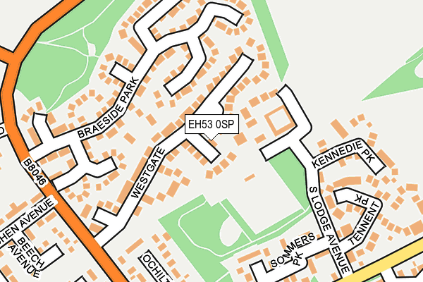 EH53 0SP map - OS OpenMap – Local (Ordnance Survey) EH53 0SP map - OS OpenMap – Local (Ordnance Survey)