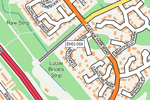 EH53 0SX map - OS OpenMap – Local (Ordnance Survey) EH53 0SX map - OS OpenMap – Local (Ordnance Survey)