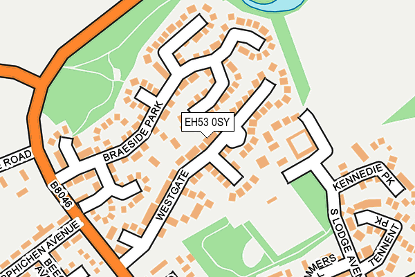 EH53 0SY map - OS OpenMap – Local (Ordnance Survey) EH53 0SY map - OS OpenMap – Local (Ordnance Survey)
