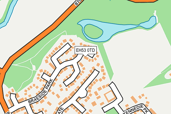 EH53 0TD map - OS OpenMap – Local (Ordnance Survey) EH53 0TD map - OS OpenMap – Local (Ordnance Survey)