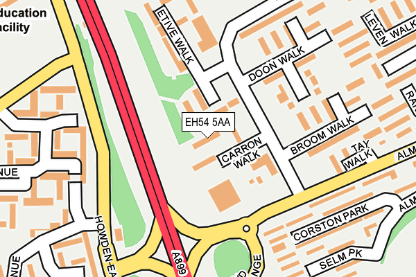 EH54 5AA map - OS OpenMap – Local (Ordnance Survey) EH54 5AA map - OS OpenMap – Local (Ordnance Survey)