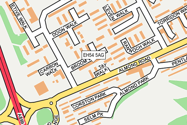EH54 5AG map - OS OpenMap – Local (Ordnance Survey) EH54 5AG map - OS OpenMap – Local (Ordnance Survey)