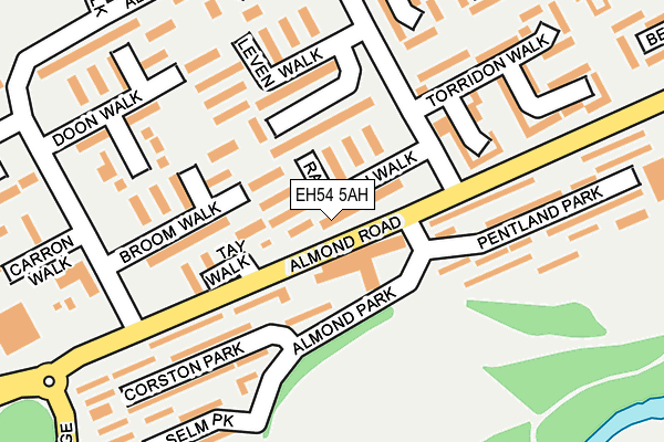 EH54 5AH map - OS OpenMap – Local (Ordnance Survey) EH54 5AH map - OS OpenMap – Local (Ordnance Survey)