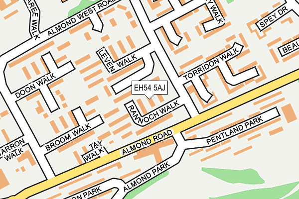 EH54 5AJ map - OS OpenMap – Local (Ordnance Survey) EH54 5AJ map - OS OpenMap – Local (Ordnance Survey)