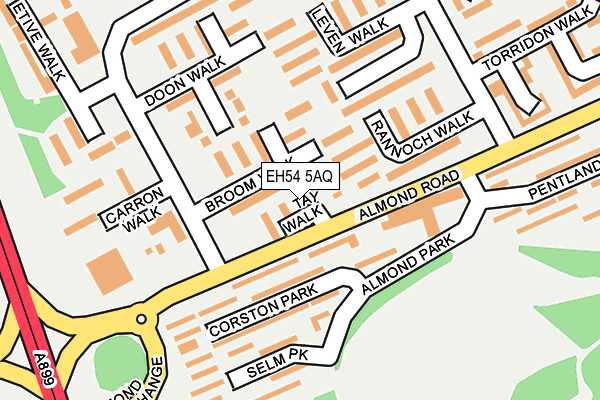 EH54 5AQ map - OS OpenMap – Local (Ordnance Survey) EH54 5AQ map - OS OpenMap – Local (Ordnance Survey)