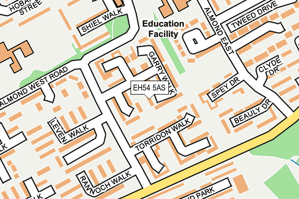 EH54 5AS map - OS OpenMap – Local (Ordnance Survey) EH54 5AS map - OS OpenMap – Local (Ordnance Survey)