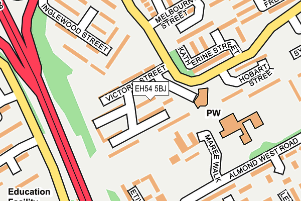 EH54 5BJ map - OS OpenMap – Local (Ordnance Survey) EH54 5BJ map - OS OpenMap – Local (Ordnance Survey)