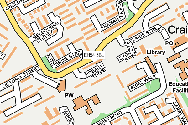 EH54 5BL map - OS OpenMap – Local (Ordnance Survey) EH54 5BL map - OS OpenMap – Local (Ordnance Survey)