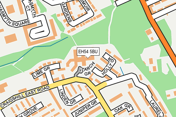 EH54 5BU map - OS OpenMap – Local (Ordnance Survey) EH54 5BU map - OS OpenMap – Local (Ordnance Survey)