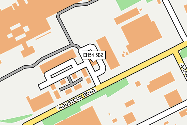 EH54 5BZ map - OS OpenMap – Local (Ordnance Survey) EH54 5BZ map - OS OpenMap – Local (Ordnance Survey)