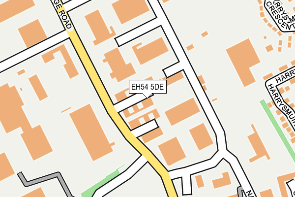 EH54 5DE map - OS OpenMap – Local (Ordnance Survey)