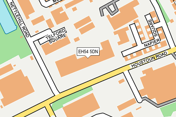 EH54 5DN map - OS OpenMap – Local (Ordnance Survey) EH54 5DN map - OS OpenMap – Local (Ordnance Survey)
