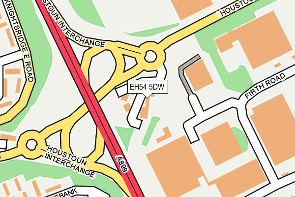 EH54 5DW map - OS OpenMap – Local (Ordnance Survey) EH54 5DW map - OS OpenMap – Local (Ordnance Survey)