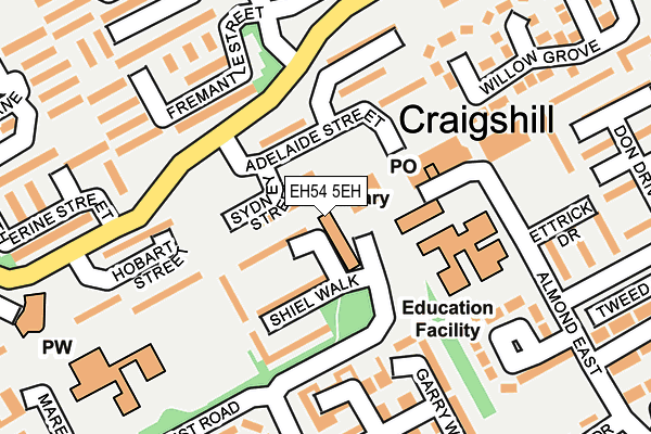 EH54 5EH map - OS OpenMap – Local (Ordnance Survey) EH54 5EH map - OS OpenMap – Local (Ordnance Survey)