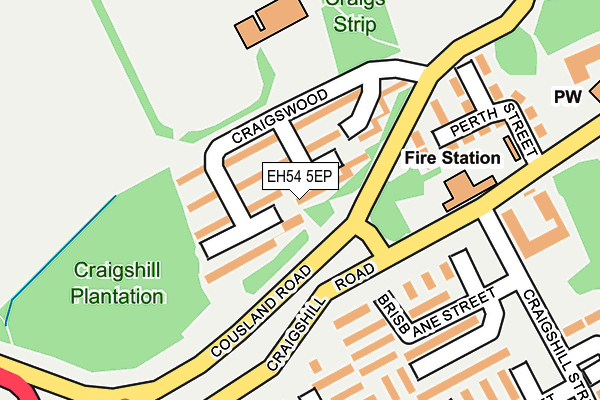 EH54 5EP map - OS OpenMap – Local (Ordnance Survey) EH54 5EP map - OS OpenMap – Local (Ordnance Survey)