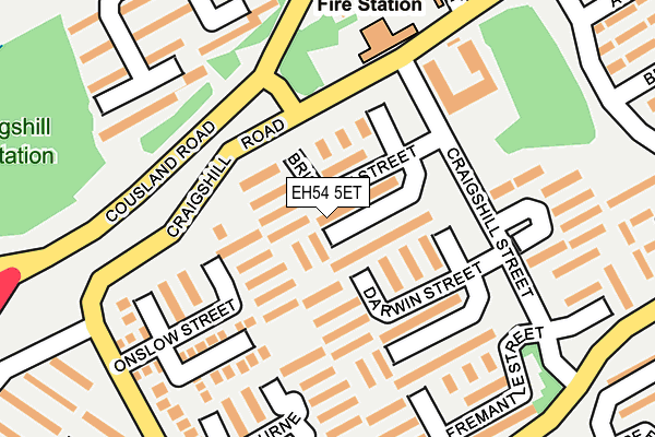 EH54 5ET map - OS OpenMap – Local (Ordnance Survey) EH54 5ET map - OS OpenMap – Local (Ordnance Survey)