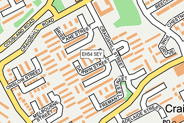 EH54 5EY map - OS OpenMap – Local (Ordnance Survey) EH54 5EY map - OS OpenMap – Local (Ordnance Survey)