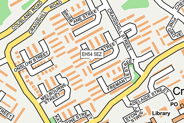 EH54 5EZ map - OS OpenMap – Local (Ordnance Survey) EH54 5EZ map - OS OpenMap – Local (Ordnance Survey)