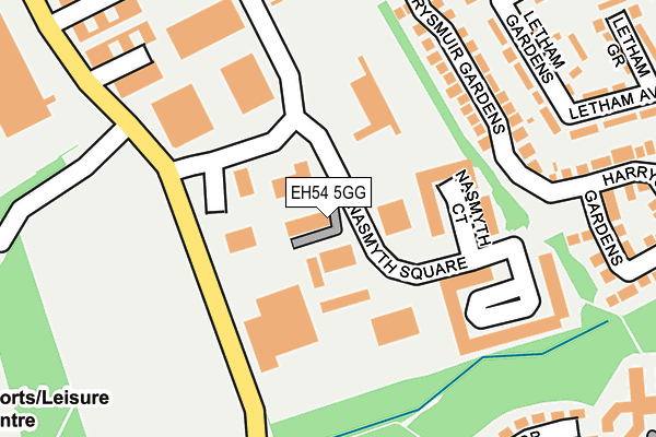 EH54 5GG map - OS OpenMap – Local (Ordnance Survey) EH54 5GG map - OS OpenMap – Local (Ordnance Survey)