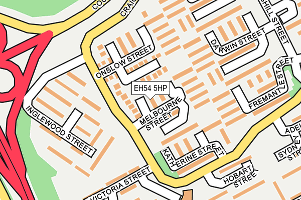 EH54 5HP map - OS OpenMap – Local (Ordnance Survey) EH54 5HP map - OS OpenMap – Local (Ordnance Survey)