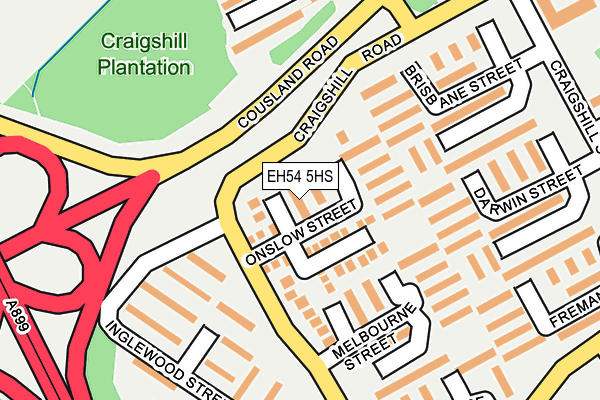 EH54 5HS map - OS OpenMap – Local (Ordnance Survey) EH54 5HS map - OS OpenMap – Local (Ordnance Survey)
