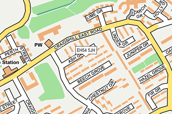 EH54 5JH map - OS OpenMap – Local (Ordnance Survey) EH54 5JH map - OS OpenMap – Local (Ordnance Survey)