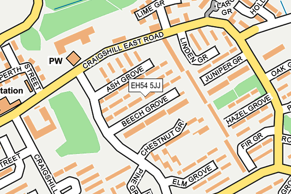EH54 5JJ map - OS OpenMap – Local (Ordnance Survey) EH54 5JJ map - OS OpenMap – Local (Ordnance Survey)