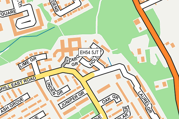 EH54 5JT map - OS OpenMap – Local (Ordnance Survey) EH54 5JT map - OS OpenMap – Local (Ordnance Survey)