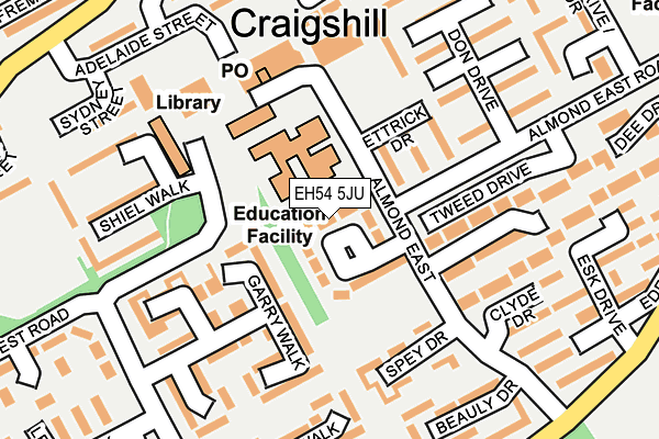 EH54 5JU map - OS OpenMap – Local (Ordnance Survey) EH54 5JU map - OS OpenMap – Local (Ordnance Survey)