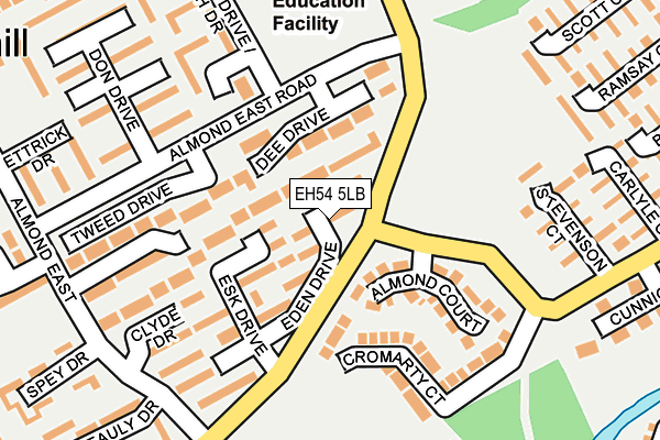 EH54 5LB map - OS OpenMap – Local (Ordnance Survey) EH54 5LB map - OS OpenMap – Local (Ordnance Survey)