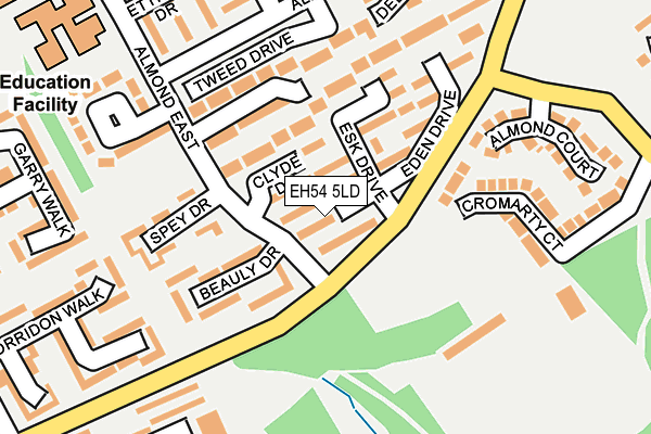 EH54 5LD map - OS OpenMap – Local (Ordnance Survey) EH54 5LD map - OS OpenMap – Local (Ordnance Survey)