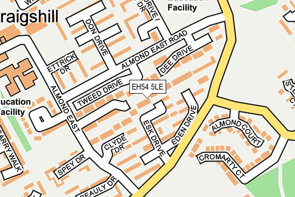 EH54 5LE map - OS OpenMap – Local (Ordnance Survey) EH54 5LE map - OS OpenMap – Local (Ordnance Survey)